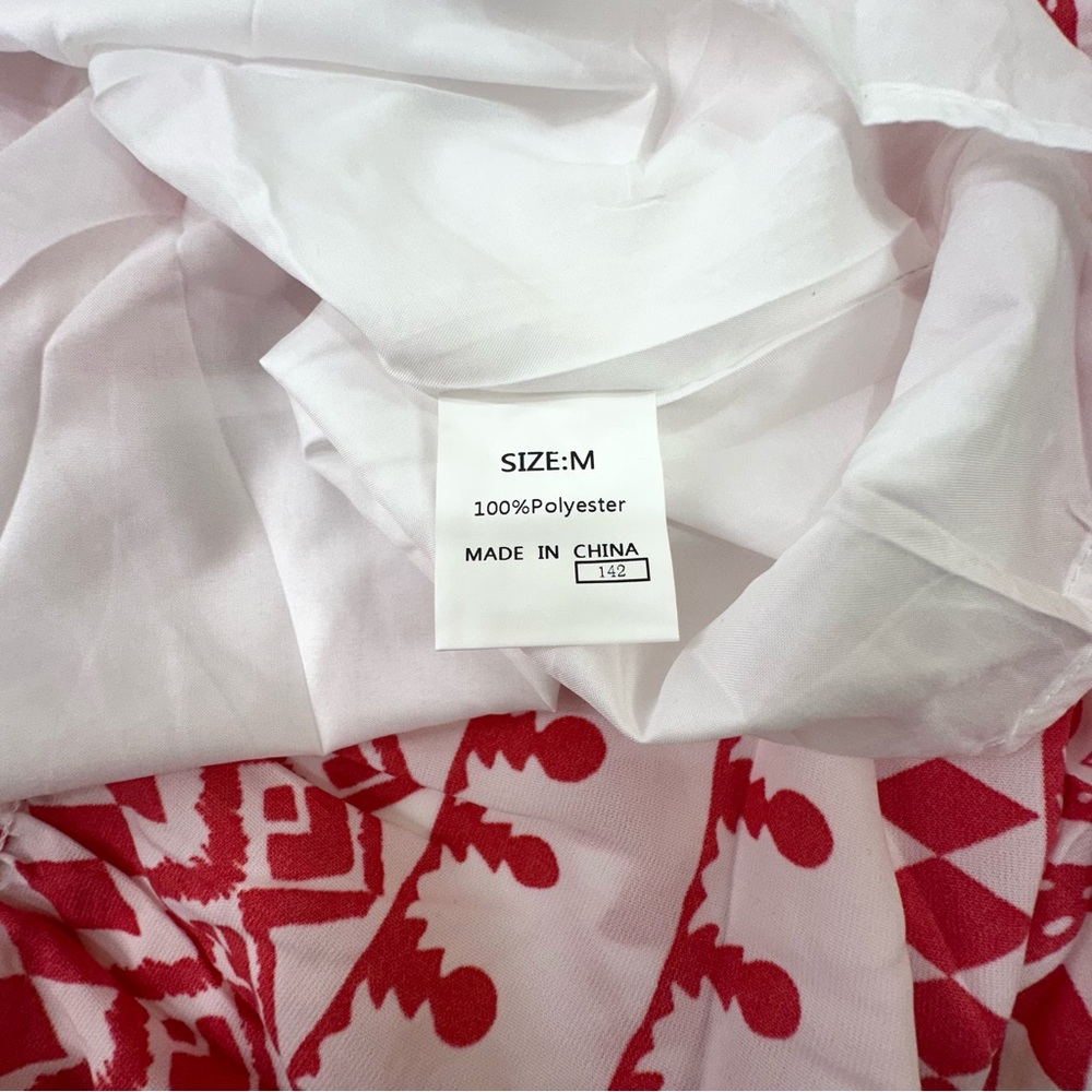 Dokotoo Boho Red & White Maxi Dress - Picture 10 of 11